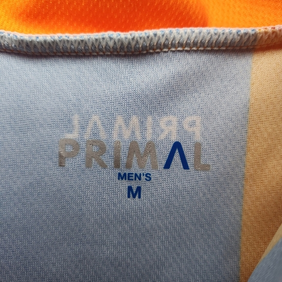 PRIMAL BIKE MS 2017 CYCLING JERSEY MENS SZ MEDIUM Orange Blue EUC - Picture 5 of 8